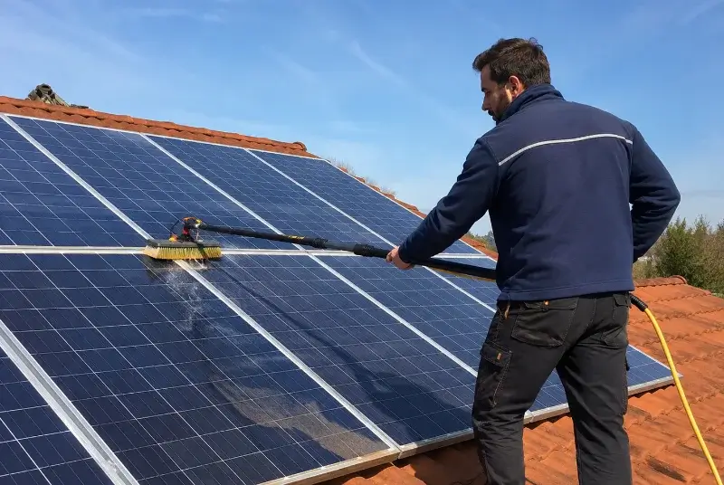 Nettoyage et entretien de panneaux solaires à Irouléguy
